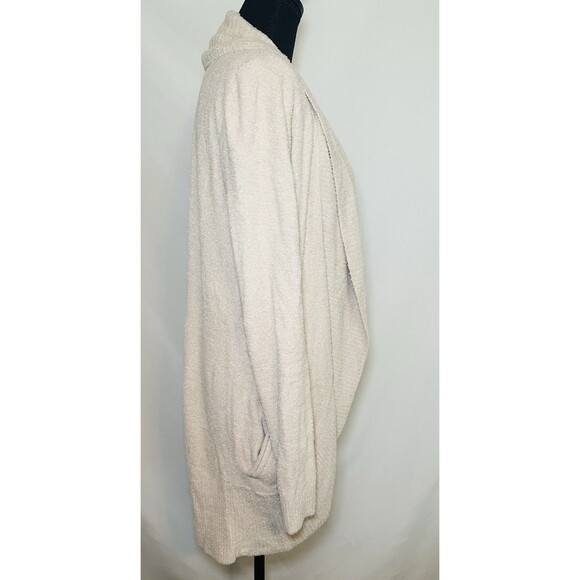 Barefoot‎ Dreams CozyChic Lite Beige Stone Open Front Cozy Cardigan XS/S - Picture 4 of 11